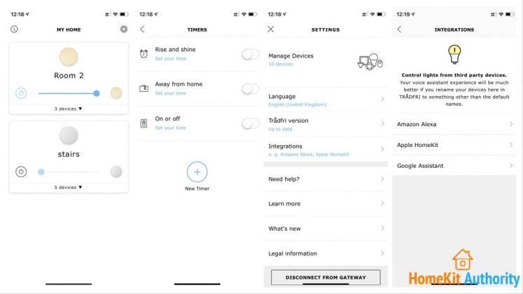 IKEA Tradfri app with Control Outlet support