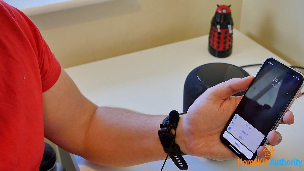 HomePod as speakerphone