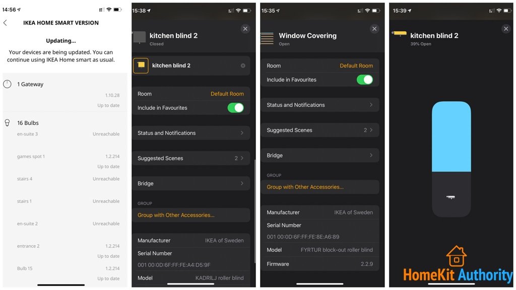 Ikea smart blinds HomeKit update