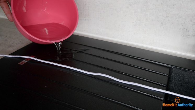 Eve Water guard test with water