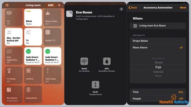 Eve room HomeKit