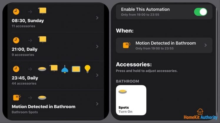 Ikea Homekit automations