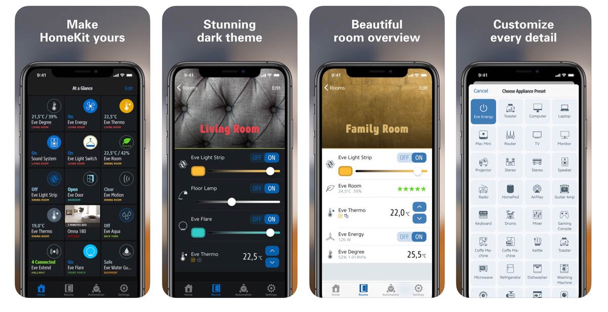 Eve HomeKit app