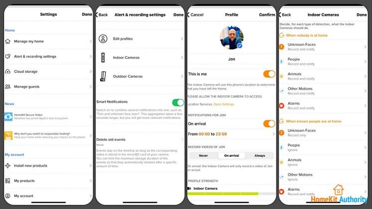 Netatmo security app