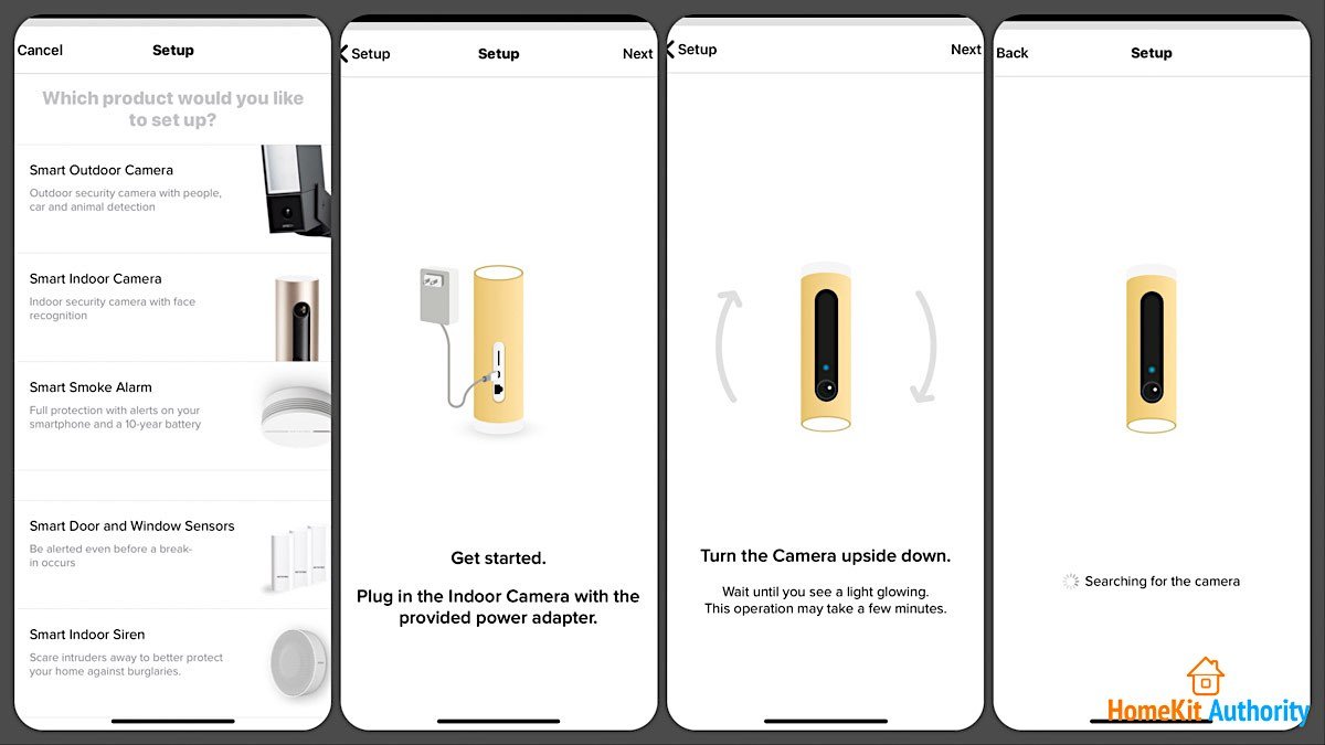 Netatmo smart indoor camera setup