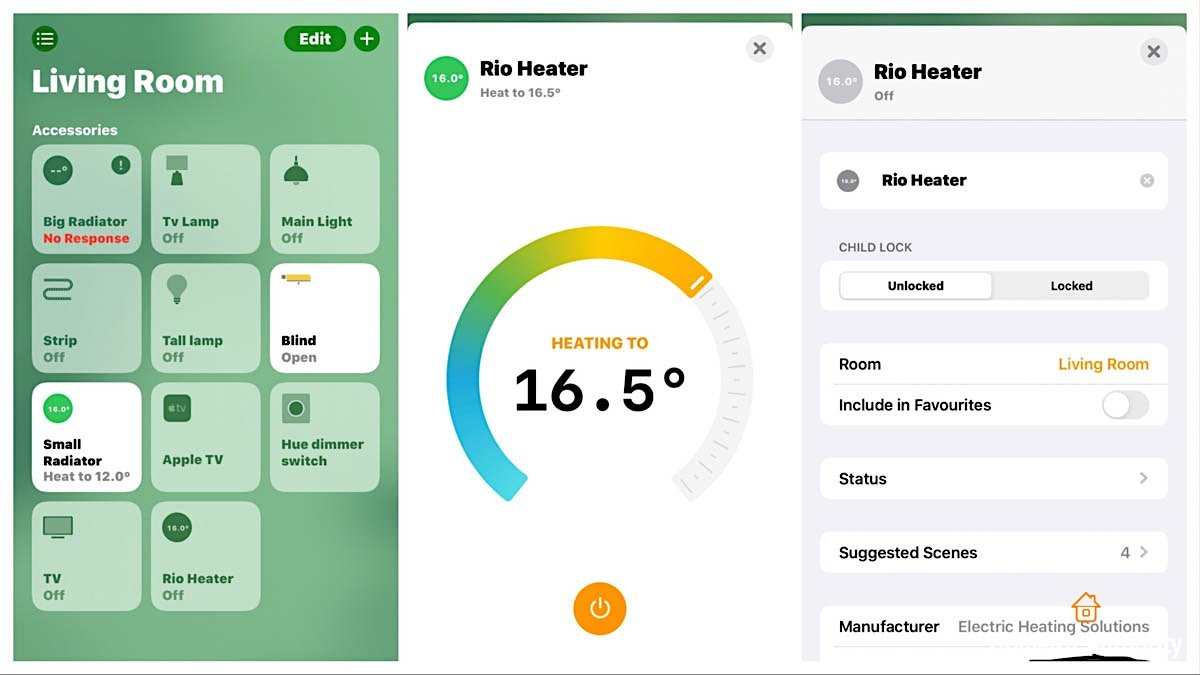 HomeKit heater control