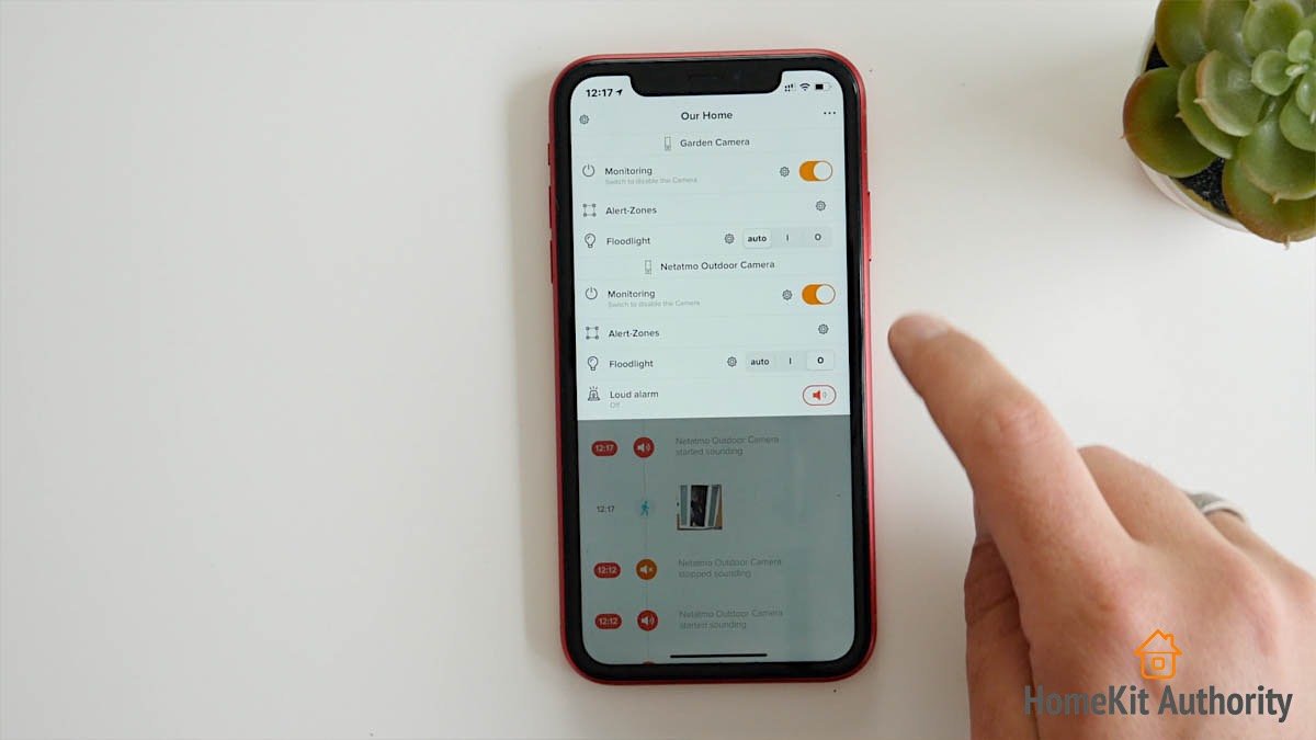 Netatmo smart outdoor camera with siren activation
