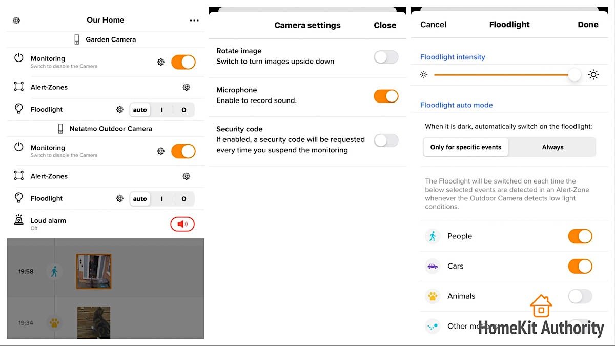 netatmo security app advanced