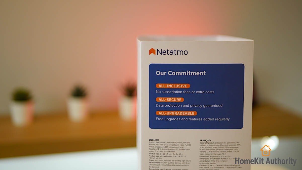 Netatmo smart ourdoor camera siren subscription