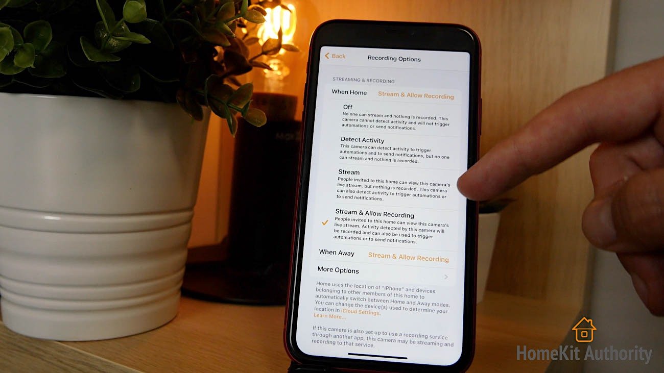 Aqara G2H HomeKit Secure Video settings