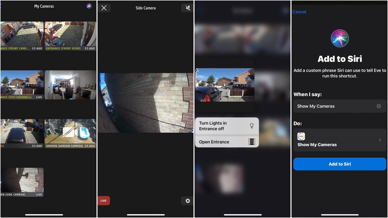 Eve Cam Multi camera view