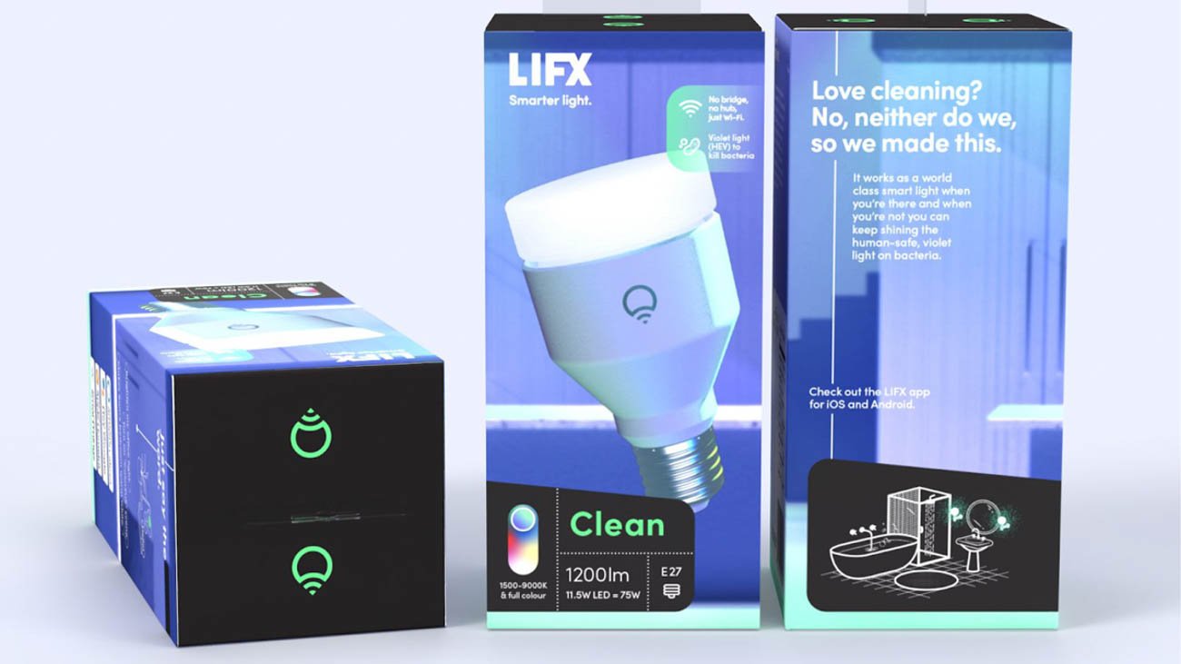 LiFX Clean antibacterial smart bulb HomeKit