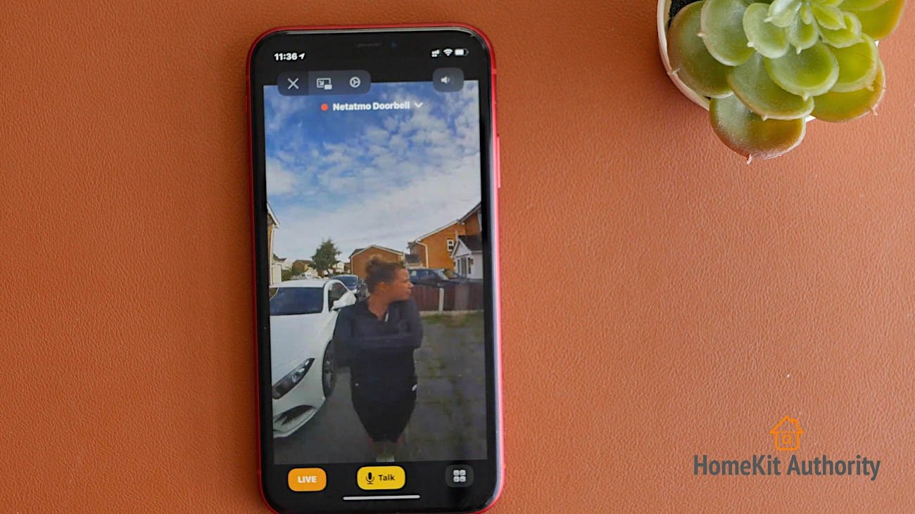 HomeKit doorbell view