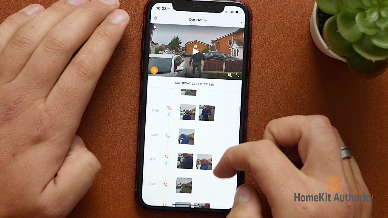 Netatmo Smart Doorbell events