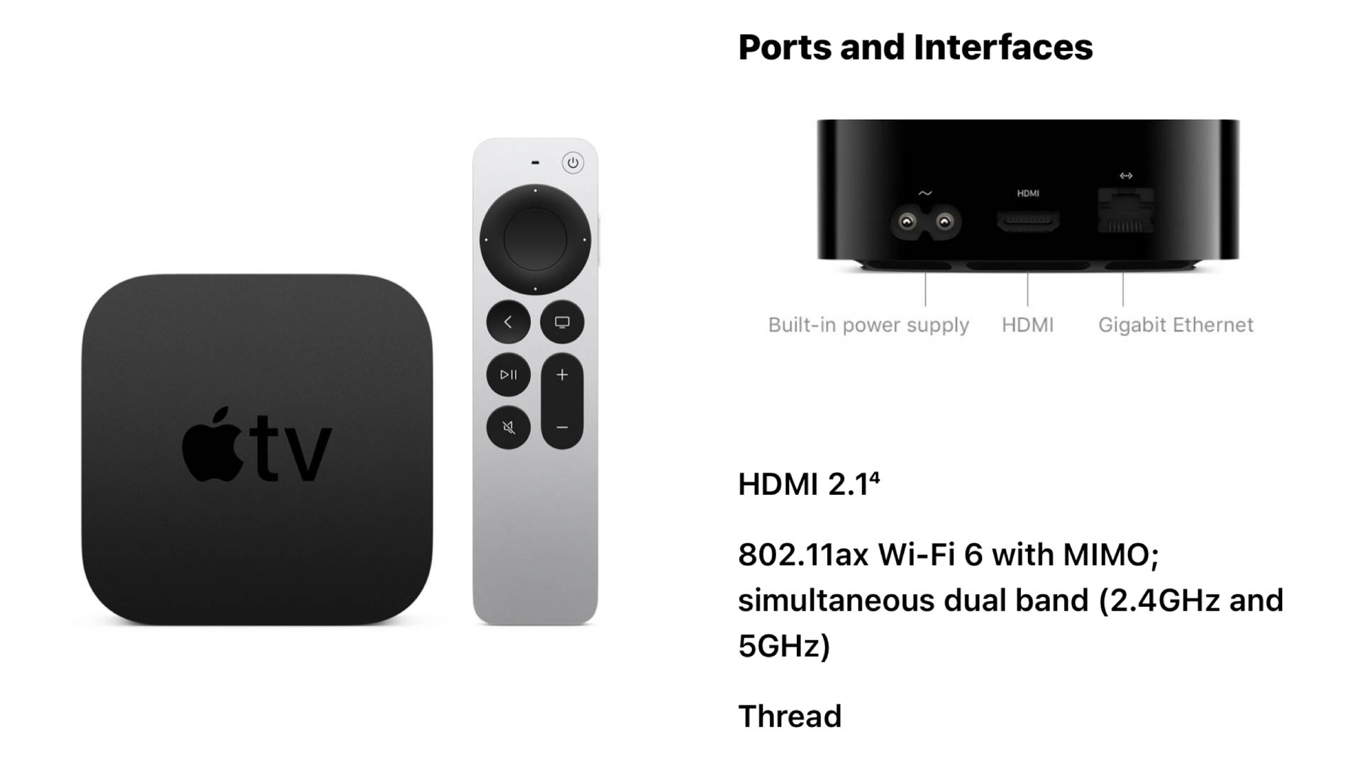 Apple TV 4K Thread support HomeKit