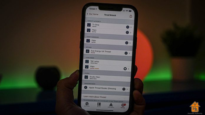 Eve App with Thread devices