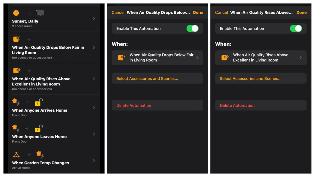 Eve Energy HomeKit Automations