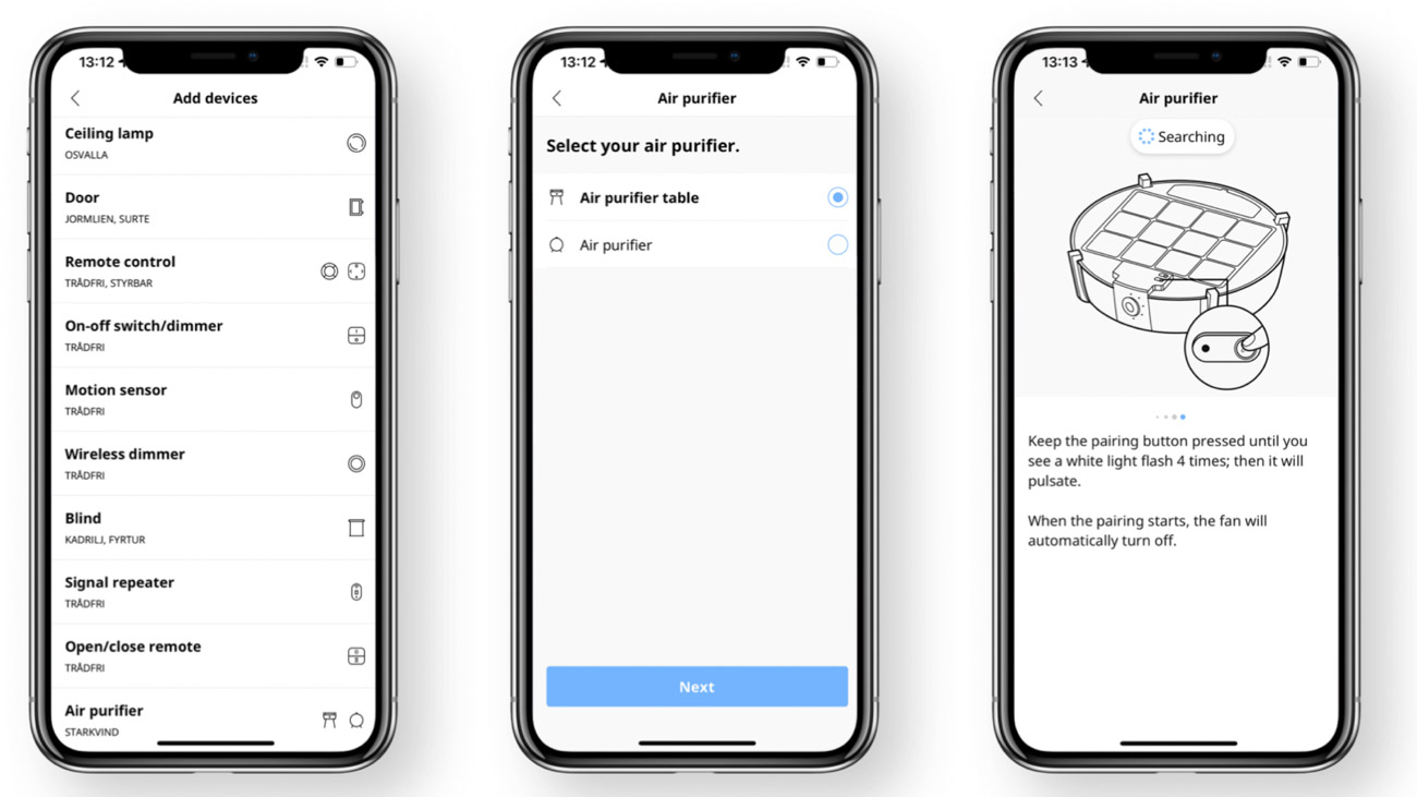 Ikea STARKVIND app setup