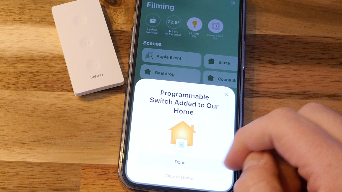 Wemo Stage Scene Controller HomeKit setup