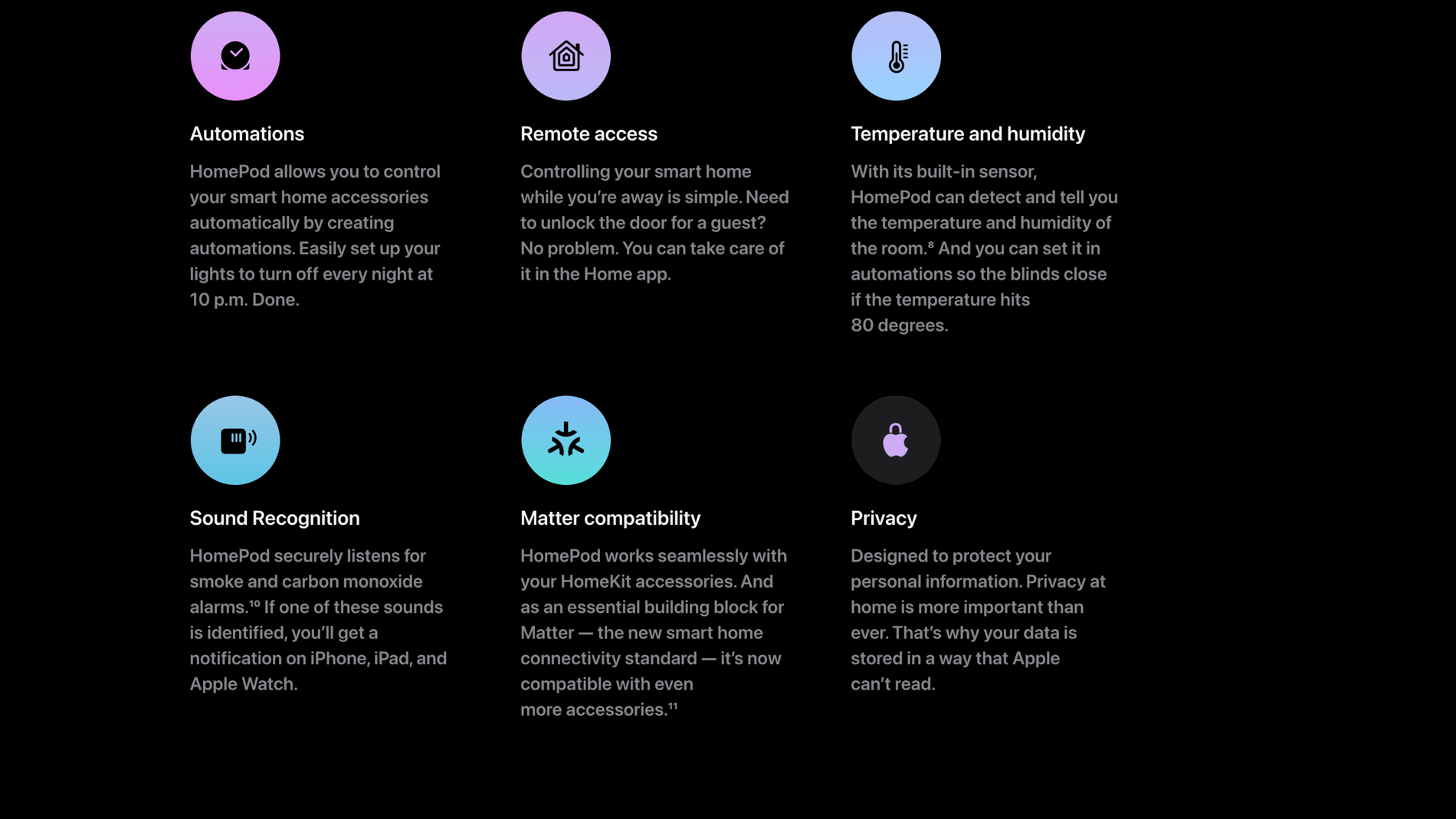 New HomePod second generation Features