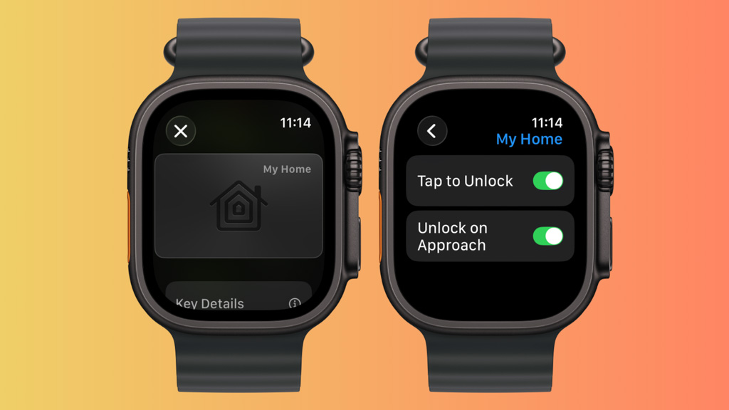 Apple Watch Home Key Wallet settings